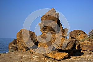 Ancient Fossils at Kutch,India photo